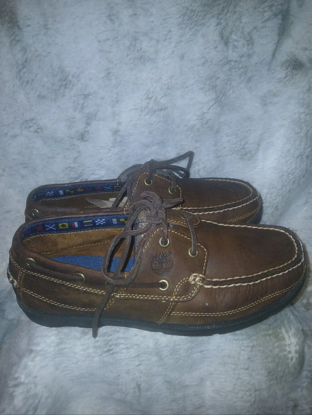 Timberland Brown Leather Men’s Boat Shoes